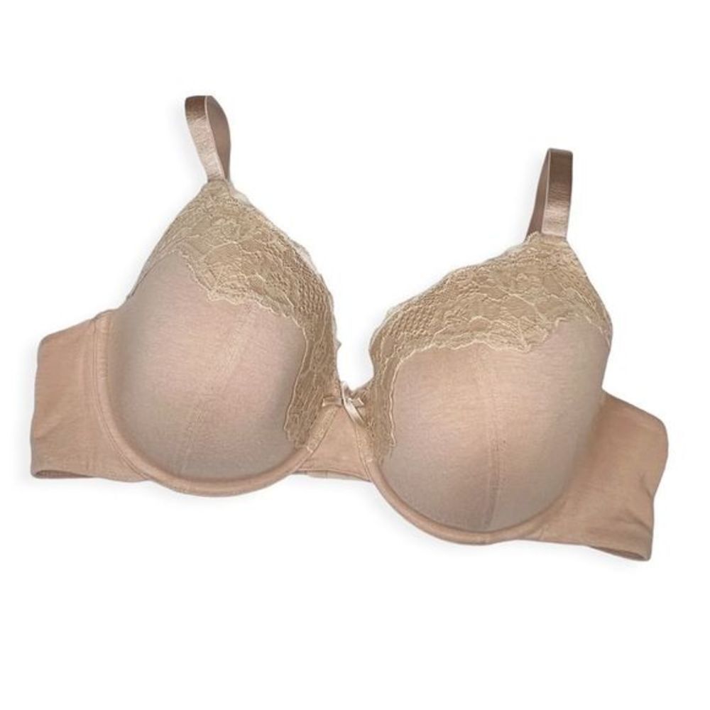 Parfait Bra padded underwire lace tan 42D